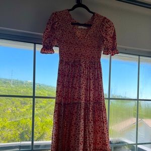 Christy Dawn Brooklyn Dress, Mandarin Ditsy Field
